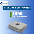 Solset Mini UPS for WiFi Router | Power Backup Up to 8 Hours